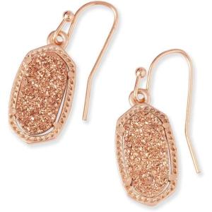 imageKendra Scott Lee Drop Earrings for WomenROSE GOLD  ROSE GOLD DRUSY