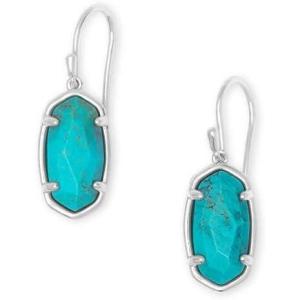imageKendra Scott Lee Drop Earrings in Sterling Silver Fine Jewelry for WomenTURQUOISE MAGNESITE