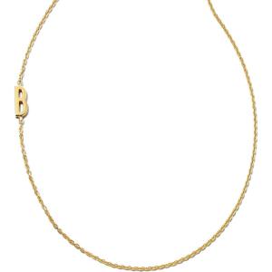 imageKendra Scott Letter AZ Inline Initial Necklace 18k Gold VermeilB