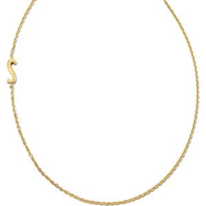 imageKendra Scott Letter AZ Inline Initial Necklace 18k Gold VermeilS