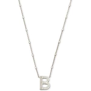 imageKendra Scott Letters AZ Pendant Necklace for Women Fashion Jewelry RhodiumPlated BrassLetter B