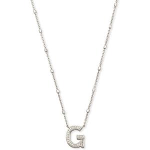 imageKendra Scott Letters AZ Pendant Necklace for Women Fashion Jewelry RhodiumPlated BrassLetter G