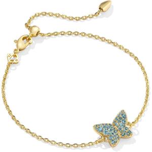 imageKendra Scott Lillia Crystal Delicate Bracelet Fashion Jewelry for WomenGOLD  BLUE GREEN CRYSTAL