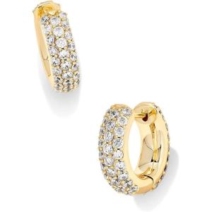 imageKendra Scott Mikki Pave Huggie Earrings Fashion Jewelry For WomenGOLD