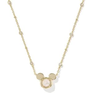 imageKendra Scott x Disney Mickey Mouse Short Pendant Necklace Fashion Jewelry for WomenGOLD  WHITE PEARL