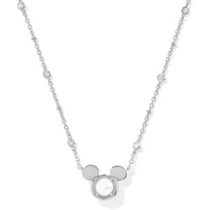 imageKendra Scott x Disney Mickey Mouse Short Pendant Necklace Fashion Jewelry for WomenRHODIUM  WHITE PEARL