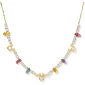 imageKendra Scott x Disney Mickey Mouse and Minnie Mouse Tennis Necklace Fashion Jewelry for WomenGOLD  MULTI MIX