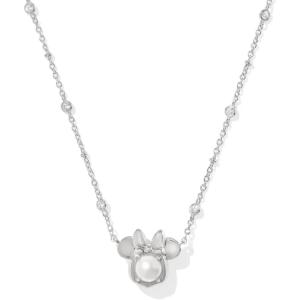 imageKendra Scott x Disney Minnie Mouse Short Pendant Necklace Fashion Jewelry for WomenRHODIUM  WHITE PEARL