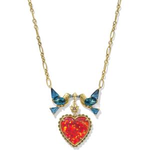 imageKendra Scott x Disney Snow White Heart Statement Necklace 14K GoldPlated Fashion Jewelry for Women
