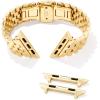 imageKendra Scott Alex 5 Link Watch Bands Compatible with Apple Watch Series 18 and 20mm Samsung Galaxy WatchGold Tone Stainless Steel