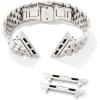 imageKendra Scott Alex 5 Link Watch Bands Compatible with Apple Watch Series 18 and 20mm Samsung Galaxy WatchSilver Stainless Steel