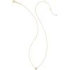 imageKendra Scott Audrey Pendant Necklace 15C 18k Yellow Gold White Diamond