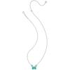 imageKendra Scott Bianca Butterfly Short Pendant Necklace Fashion Jewelry for WomenSilver Bright Aqua Mix