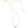 imageKendra Scott Blair 14k GoldPlated Butterfly Small Short Pendant Necklace in White Crystal Fashion Jewelry for Women