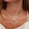 imageKendra Scott Bristol Link Necklace 18K Gold Vermeil White Sapphire
