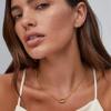 imageKendra Scott Bristol Link Necklace 18K Gold Vermeil White Sapphire