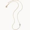 imageKendra Scott Cross Strand Necklace 18k Yellow Gold White Diamond