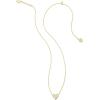 imageKendra Scott Framed Ari Heart Pendant Necklace Fashion Jewelry for WomenGOLD  IRIDESCENT DRUSY