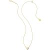 imageKendra Scott Framed Ari Heart Pendant Necklace Fashion Jewelry for WomenGOLD  WHITE OPALESCENT RESIN