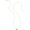 imageKendra Scott Marisa 18k Yellow Gold Oval Solitaire Pendant NecklaceGARNET