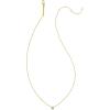 imageKendra Scott Tiny Dira White Diamond Pendant NecklaceVERMEIL  WHITE DIAMOND