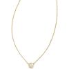 imageKendra Scott Audrey Pendant Necklace 15C 18k Yellow Gold White Diamond