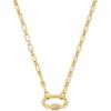 imageKendra Scott Bristol Link Necklace 18K Gold Vermeil White Sapphire
