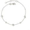 imageKendra Scott Davie Trio Delicate Bracelet Sterling Silver White Sapphire