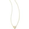 imageKendra Scott Framed Ari Heart Pendant Necklace Fashion Jewelry for WomenGOLD  IRIDESCENT DRUSY