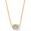 imageKendra Scott Marisa 18k Yellow Gold Oval Solitaire Pendant NecklaceRAINBOW MOONSTONE