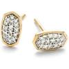 imageKendra Scott White Diamond Marisa Stud Earrings in 14k Gold Fine Jewelry for Women14K YELLOW GOLD  CRYSTAL CLEAR DIAMOND