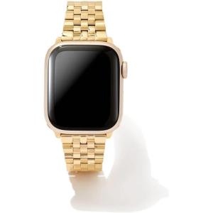 imageKendra Scott Alex 5 Link Watch Bands Compatible with Apple Watch Series 18 and 20mm Samsung Galaxy WatchGold Tone Stainless Steel
