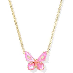 imageKendra Scott Bianca Butterfly Short Pendant Necklace Fashion Jewelry for WomenPINK MIX
