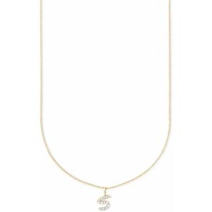 imageKendra Scott Diamond Letter AZ Pendant Necklace Fine Jewelry For WomenLETTER S