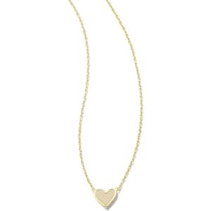 imageKendra Scott Framed Ari Heart Pendant Necklace Fashion Jewelry for WomenGOLD  IRIDESCENT DRUSY