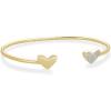 imageKendra Scott Ari Heart 18k Gold Vermeil Cuff Bracelet in White Diamond Fine Jewelry for Women