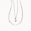 imageKendra Scott Lindsay Multi Strand Necklace Fashion Jewelry for WomenRHODIUM  WHITE PEARL