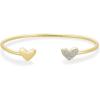 imageKendra Scott Ari Heart 18k Gold Vermeil Cuff Bracelet in White Diamond Fine Jewelry for Women