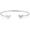 imageKendra Scott Ari Heart Sterling Silver Cuff Bracelet in White Diamond Fine Jewelry for Women