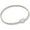 imageKendra Scott Ari Pave Crystal Heart Stretch Bracelet Fashion Jewelry for WomenRHODIUM  WHITE CRYSTAL