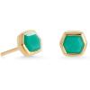 18K GOLD VERMEIL - CHRYSOPRASE