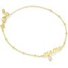 imageKendra Scott Mama Crystal Delicate Chain Bracelet White Cubic Zirconia Fashion Jewelry for WomenGOLD METAL