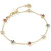 imageKendra Scott Sierra Star Crystal Delicate Chain Bracelet Fashion Jewelry for WomenGOLD  RED WHITE BLUE MIX