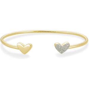 imageKendra Scott Ari Heart 18k Gold Vermeil Cuff Bracelet in White Diamond Fine Jewelry for Women