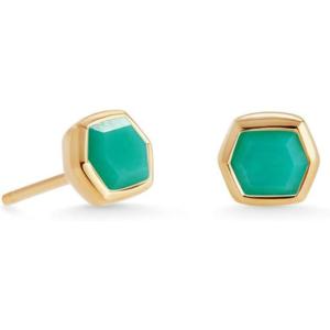 imageKendra Scott Davie Stud Earrings Fine Jewelry for Women18K GOLD VERMEIL  CHRYSOPRASE