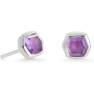 imageKendra Scott Davie Stud Earrings Fine Jewelry for WomenSTERLING SILVER  AMETHYST