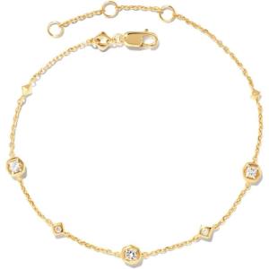 imageKendra Scott Davie Trio Delicate BraceletWHITE SAPPHIRE
