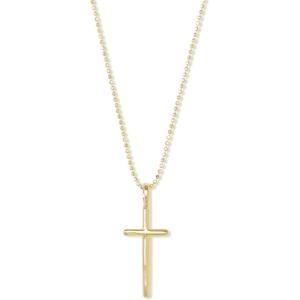 imageKendra Scott Davis Cross Charm Necklace in 18k Yellow Gold Vermeil Fine Jewelry for Women