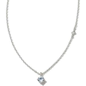 imageKendra Scott Maisie Sterling Silver Pendant NecklaceAQUAMARINE
