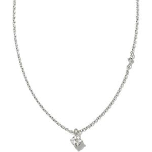 imageKendra Scott Maisie Sterling Silver Pendant NecklaceWHITE TOPAZ